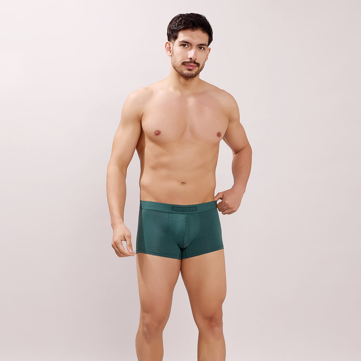 Ultra Soft Elastic Waistband- Premium Bamboo Cotton Spandex (Hipster) - M116- Olive