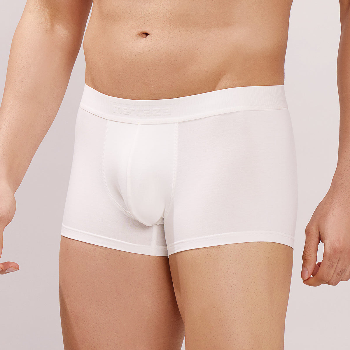 Ultra Soft Elastic Waistband- Premium Bamboo Cotton Spandex (Hipster) - M116- White