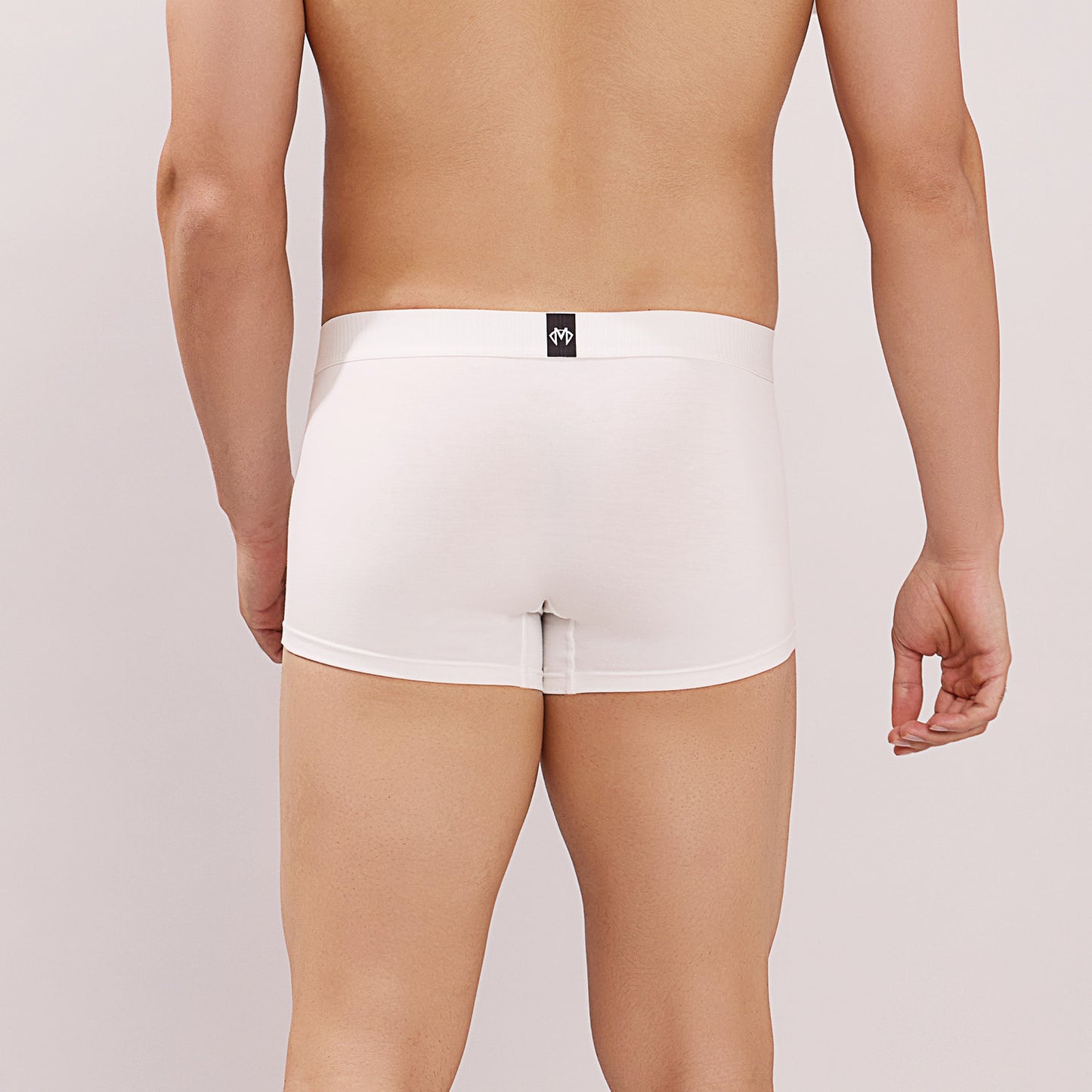 Ultra Soft Elastic Waistband- Premium Bamboo Cotton Spandex (Hipster) - M116- White