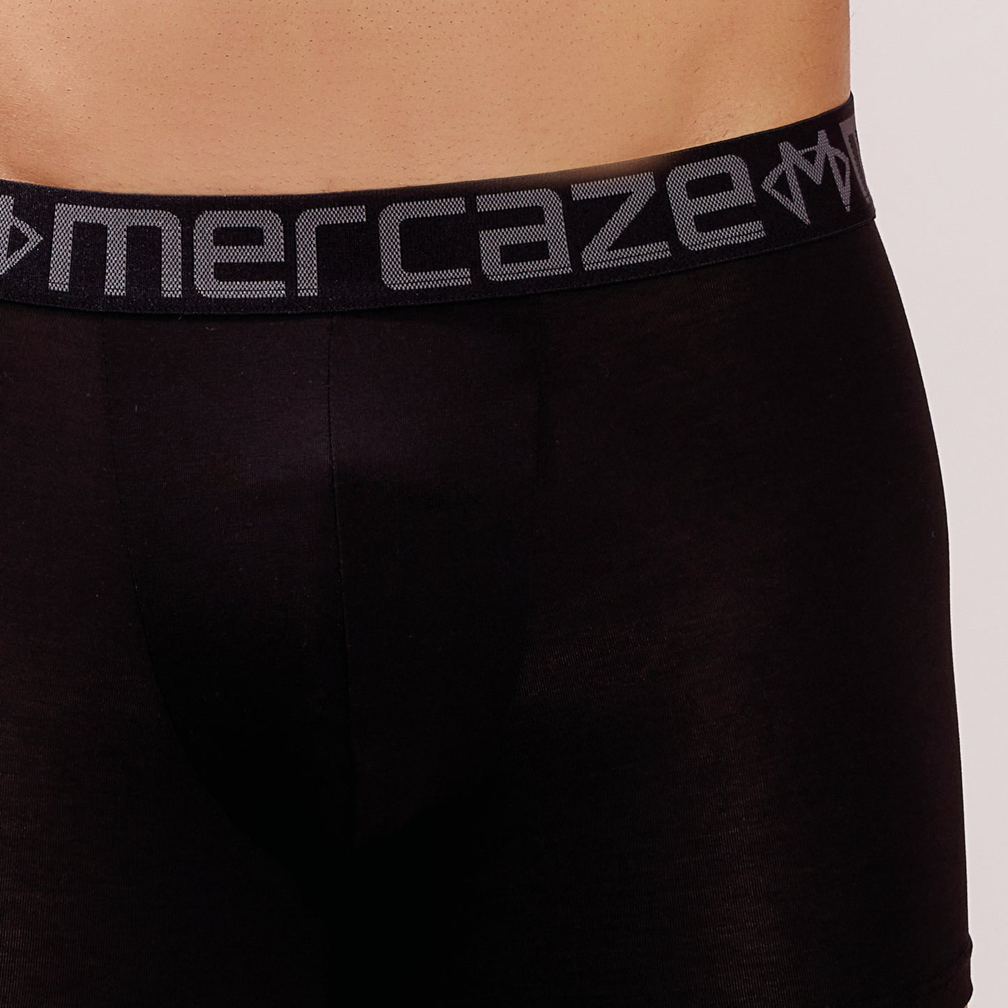 Ultra-Soft Waistband - Premium Cotton Modal Spandex Trunk - M117 -  Black