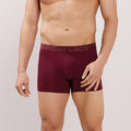 Ultra-Soft Waistband - Premium Cotton Modal Spandex Trunk - M117 -  Burgandy