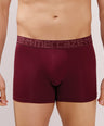 Ultra-Soft Waistband - Premium Cotton Modal Spandex Trunk - M117 -  Burgandy