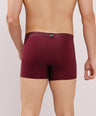 Ultra-Soft Waistband - Premium Cotton Modal Spandex Trunk - M117 -  Burgandy