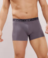Ultra-Soft Waistband - Premium Cotton Modal Spandex Trunk - M117 - Dark Grey