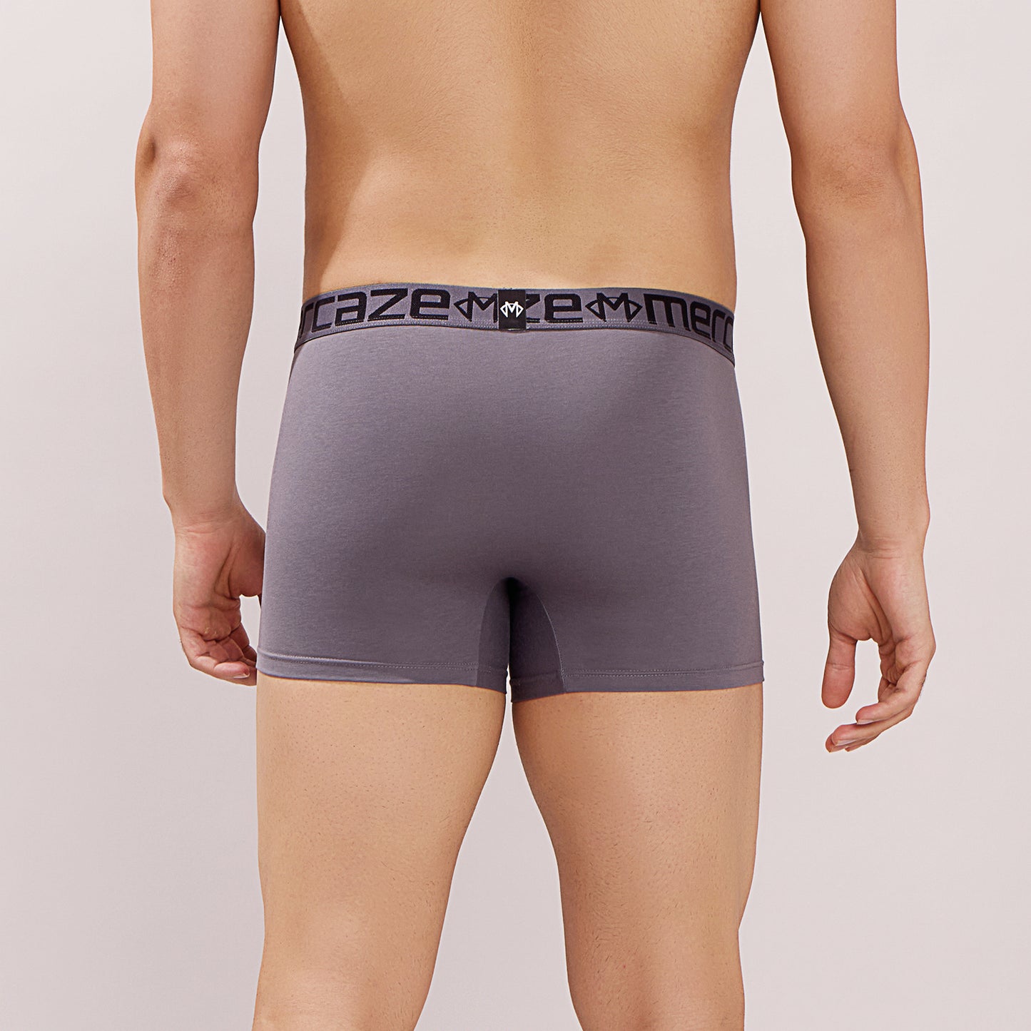 Ultra-Soft Waistband - Premium Cotton Modal Spandex Trunk - M117 - Dark Grey