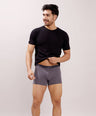 Ultra-Soft Waistband - Premium Cotton Modal Spandex Trunk - M117 - Dark Grey