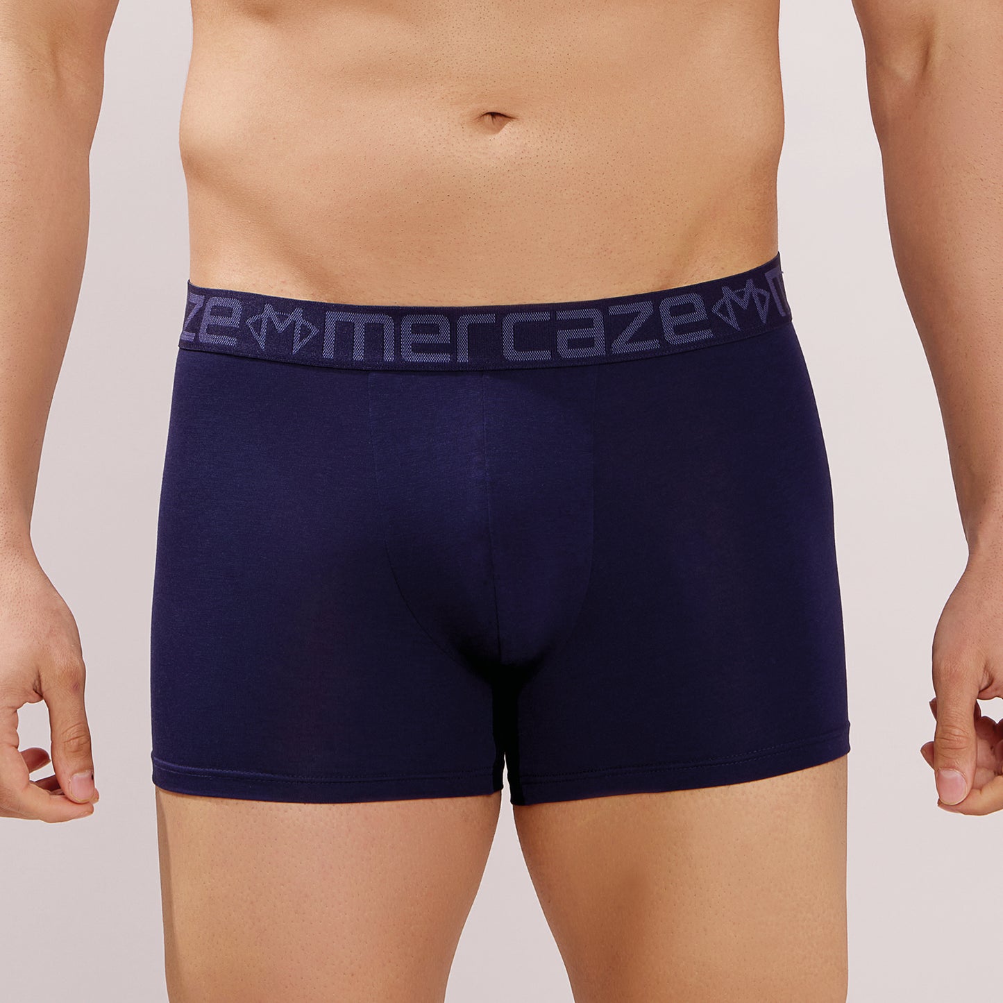 Ultra-Soft Waistband - Premium Cotton Modal Spandex Trunk - M117 - Navy