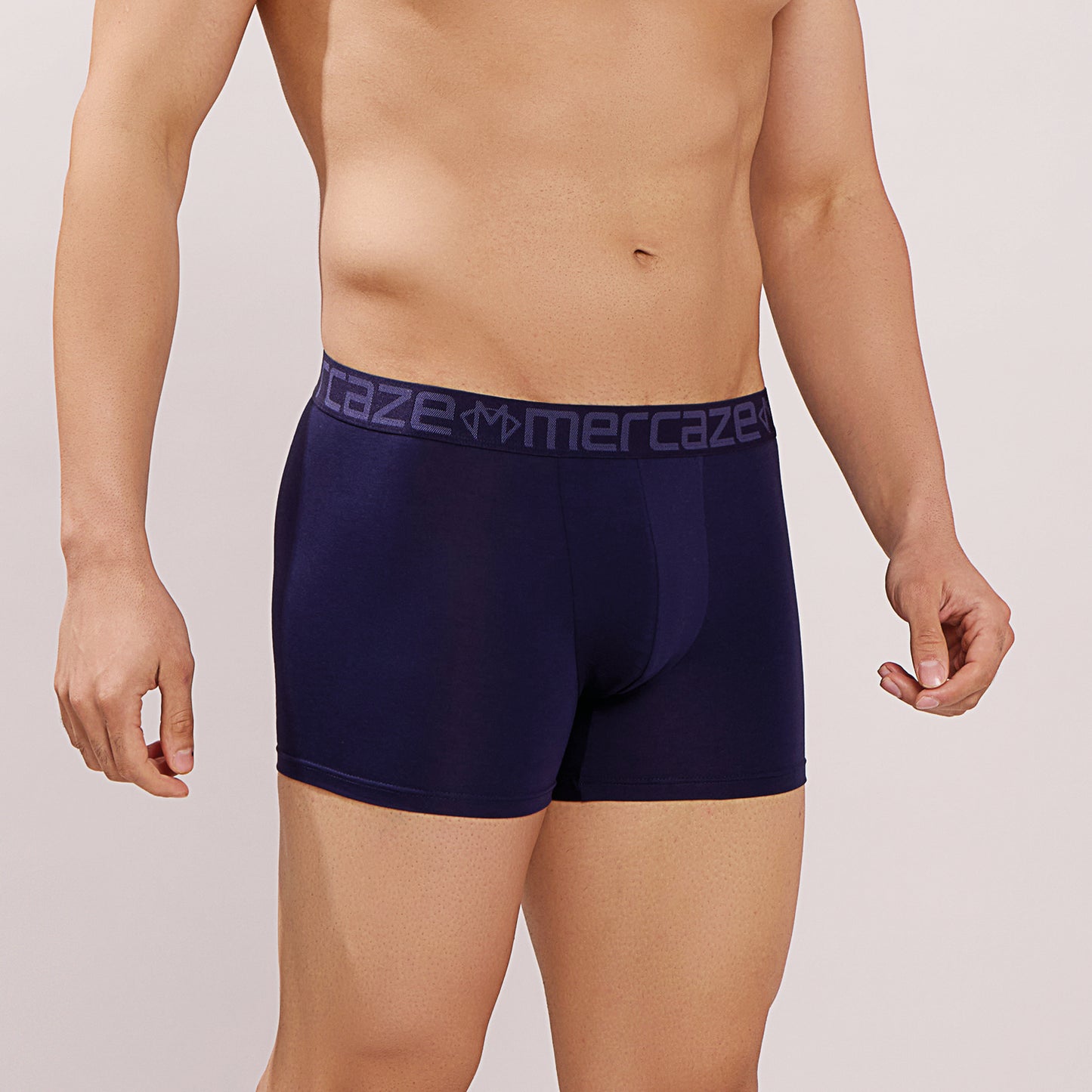 Ultra-Soft Waistband - Premium Cotton Modal Spandex Trunk - M117 - Navy