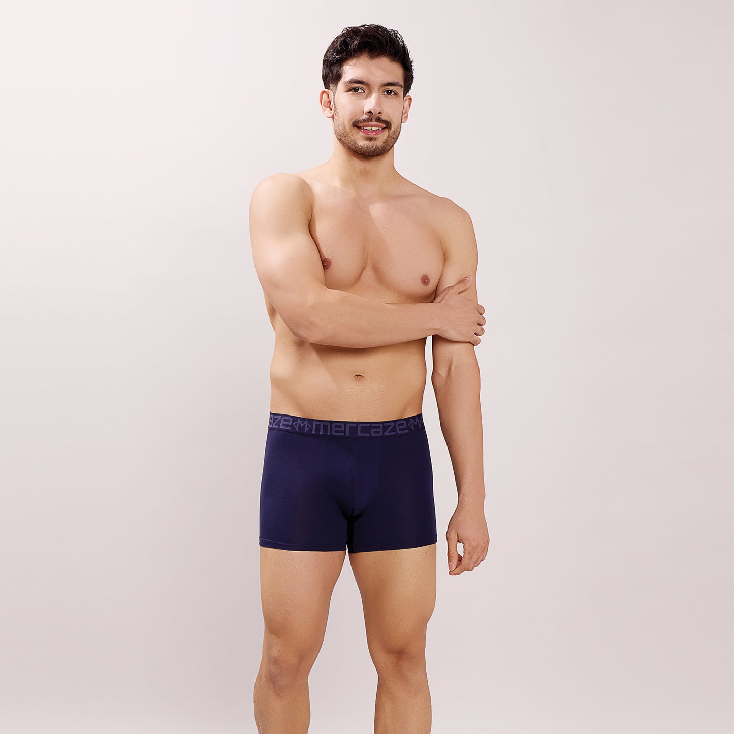Ultra-Soft Waistband - Premium Cotton Modal Spandex Trunk - M117 - Navy