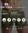 Breathable Comfort Fit – Super Combed Cotton Spandex Striped Trunk  – M121 – Grey