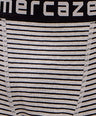 Breathable Comfort Fit – Super Combed Cotton Spandex Striped Trunk  – M121 – Grey