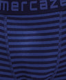 Breathable Comfort Fit – Super Combed Cotton Spandex Striped Trunk  – M121 – Indigo