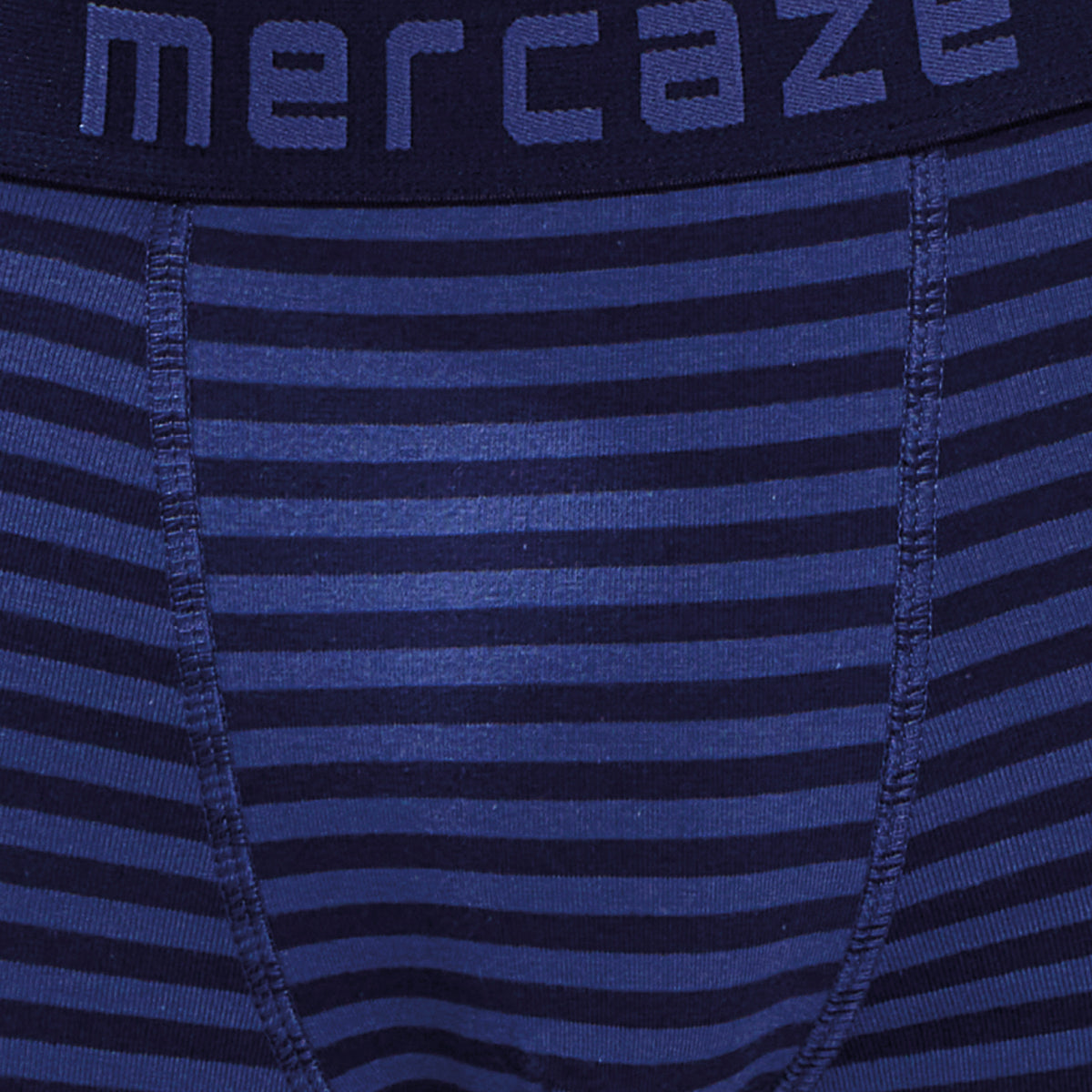 Breathable Comfort Fit – Super Combed Cotton Spandex Striped Trunk  – M121 – Indigo
