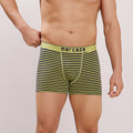 Breathable Comfort Fit – Super Combed Cotton Spandex Striped Trunk  – M121 – Lime