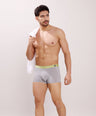 Seamless Ultra-Stretch Comfort – Microfiber Nylon Spandex Trunk – M122 – Light Grey